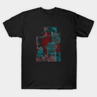 Digital Glitch Art Cursed Internet Image Design #1 T-Shirt